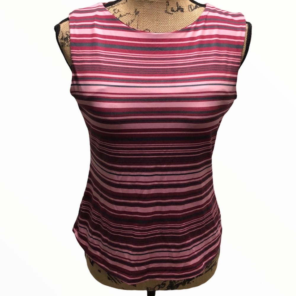 {L.L. Bean} Sleeveless Striped Tank Top